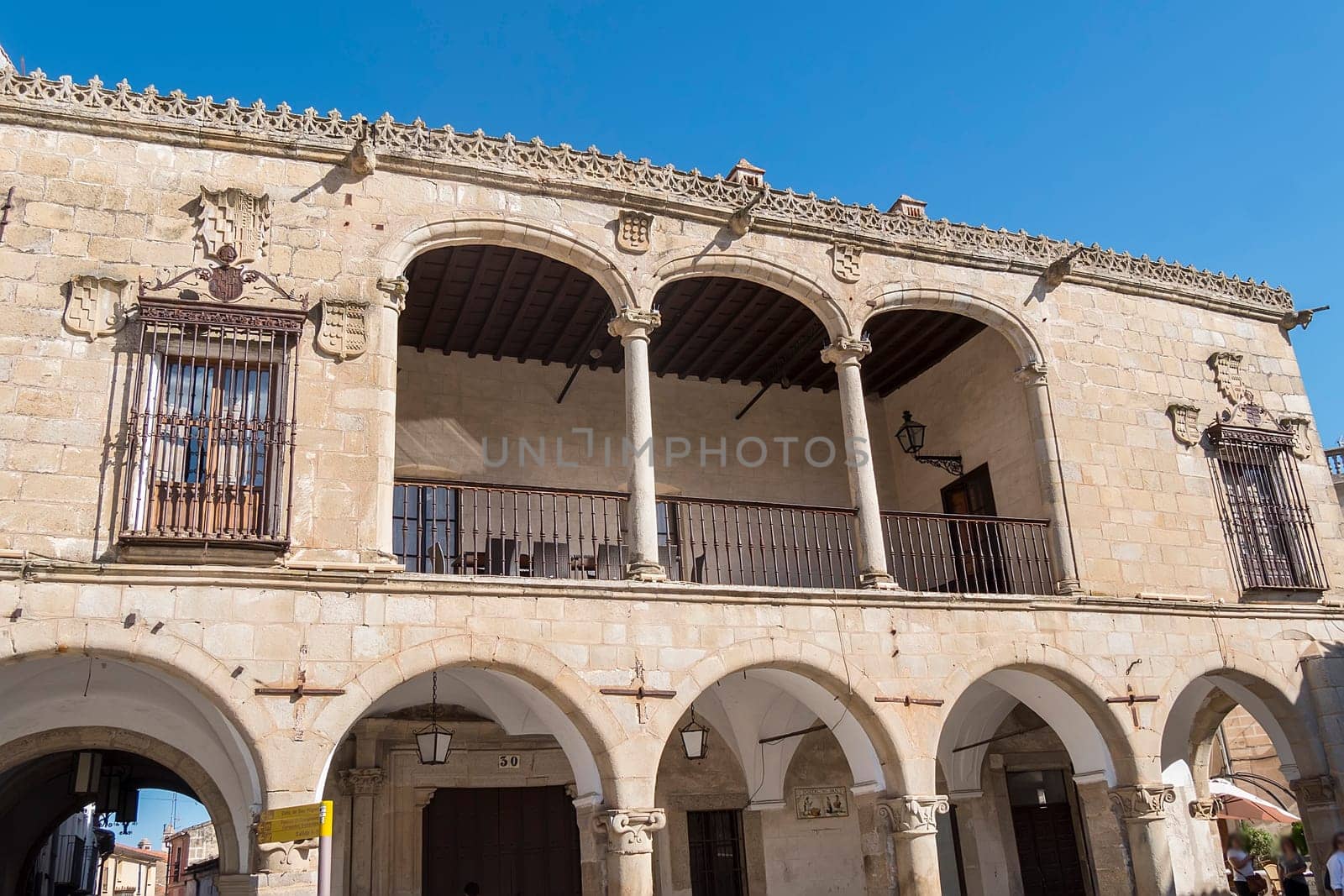 Orellana Toledo Palace in Trujillo, a town of caceres province, Spain.