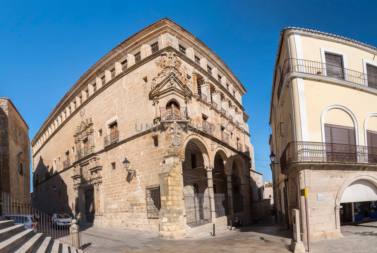 San Carlos Palace in Trujillo, a town of Caceres province in Spain.