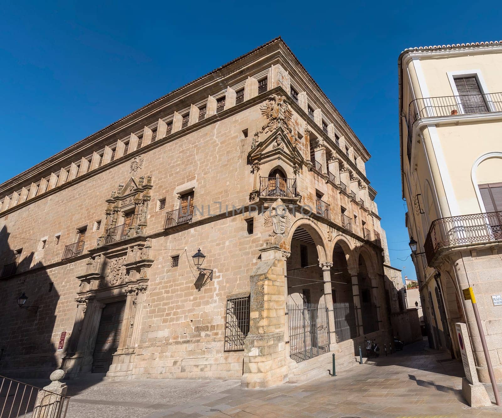 San Carlos Palace in Trujillo, a town of Caceres province in Spain.
