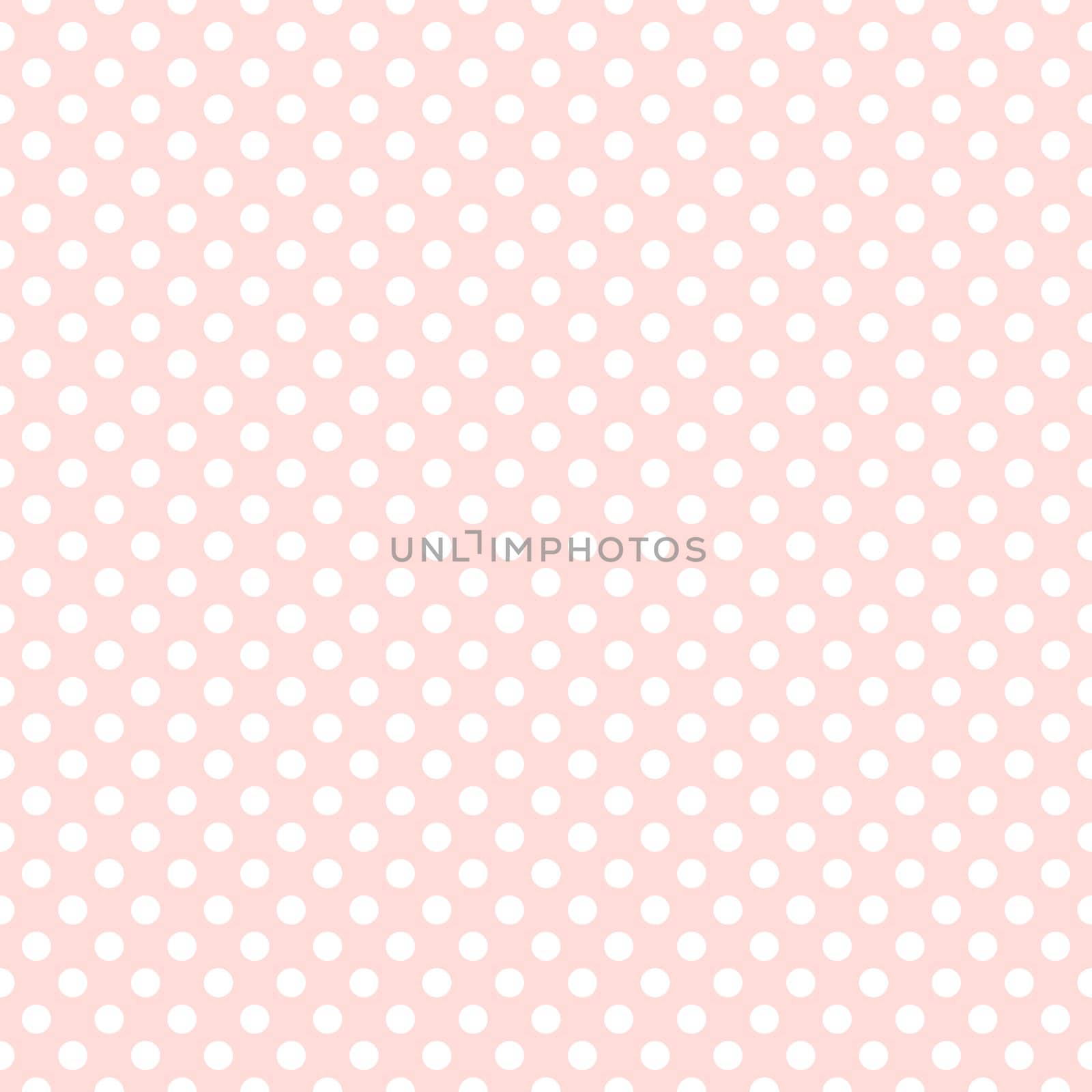 Seamless pink polka dot background pattern