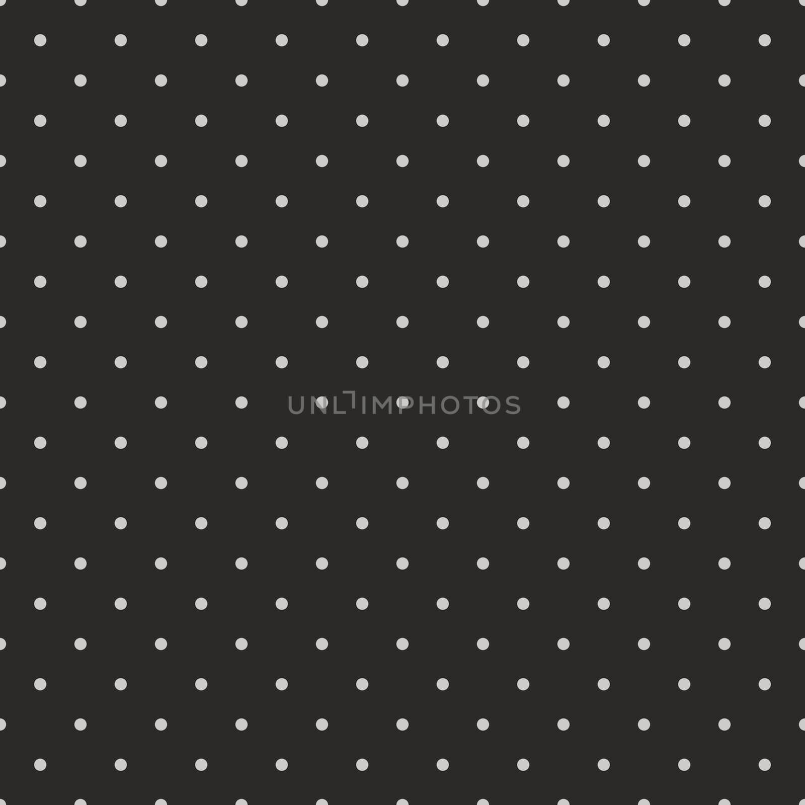 Seamless black, white and grey vector pattern or background with small polka dots. For desktop wallpaper and website design.