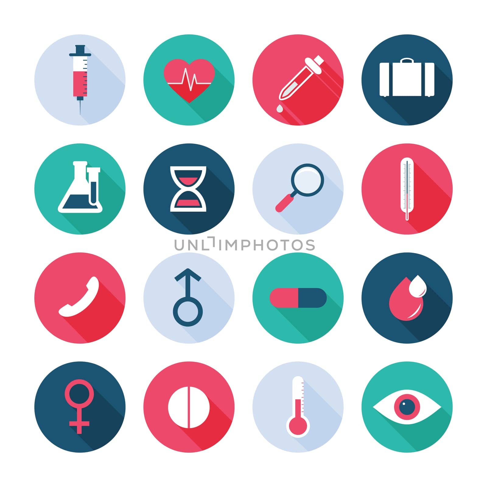 Medical icons. Vector illustration.