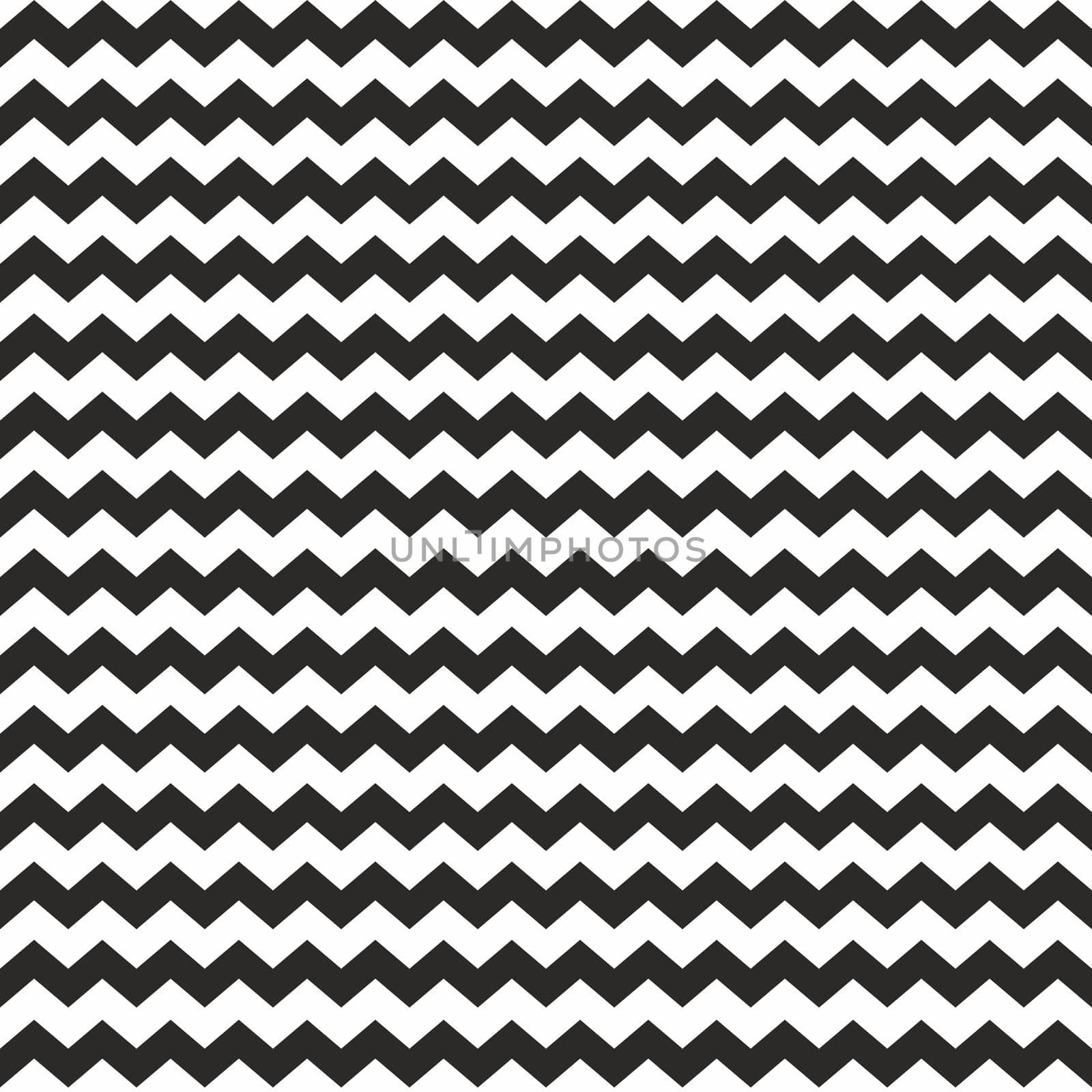 Zig zag vector chevron black and white tile pattern or seamless background for decoration wallpaper