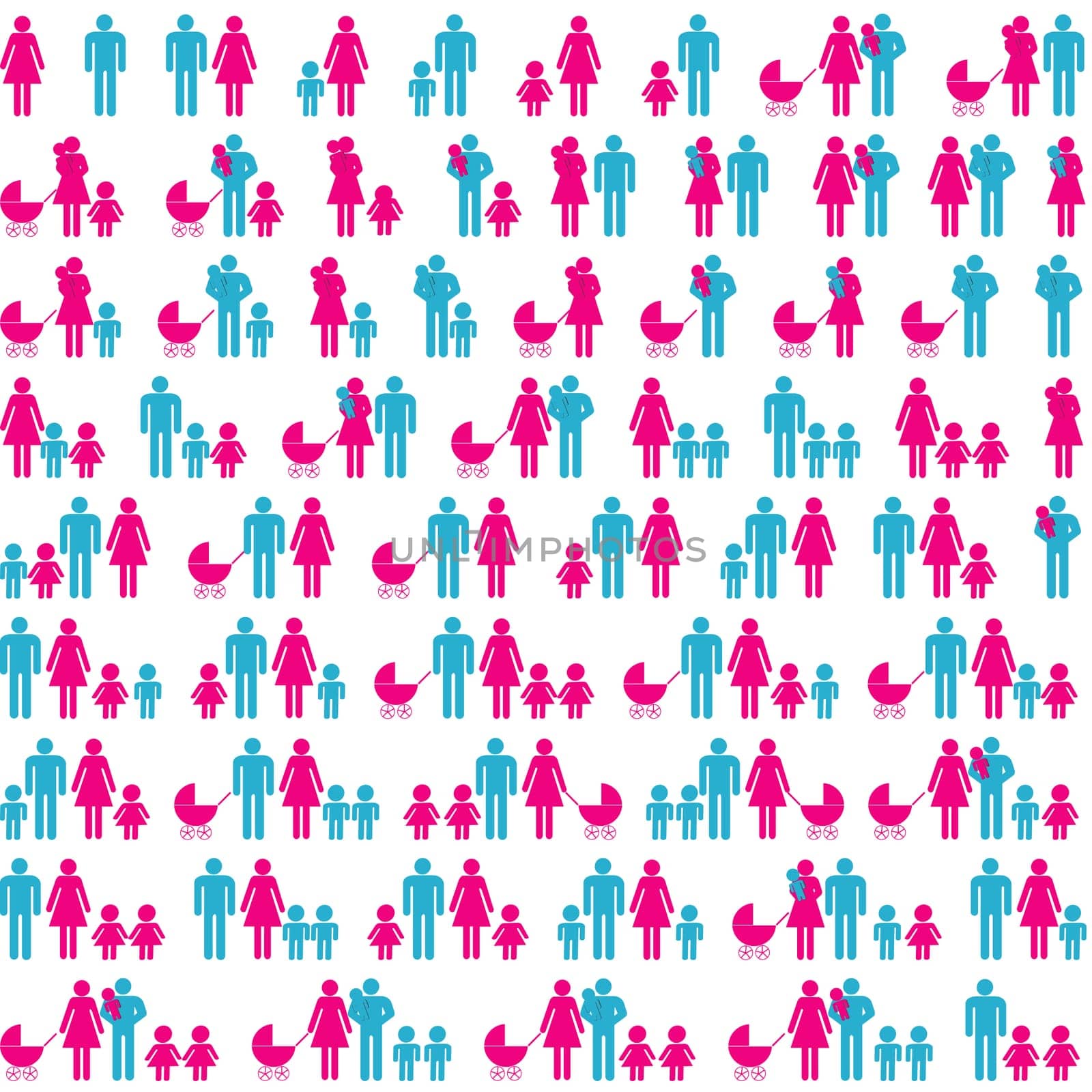 Family icon pictogram set