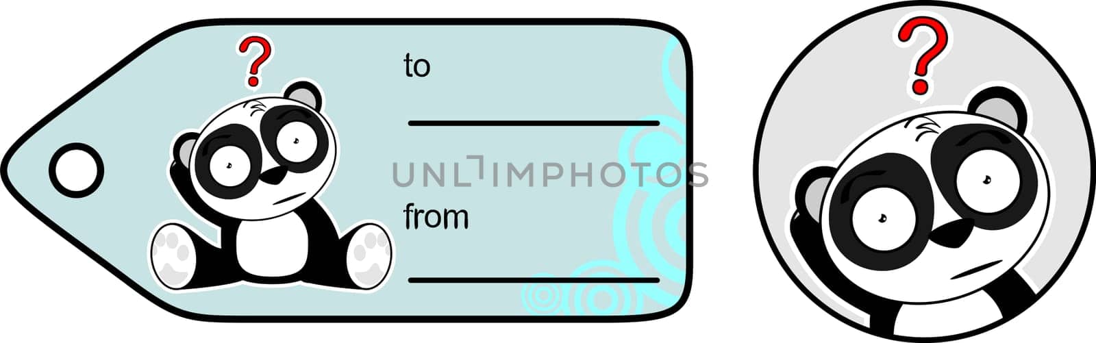 panda bear cute cartoon stickers in vector format very easy to edit