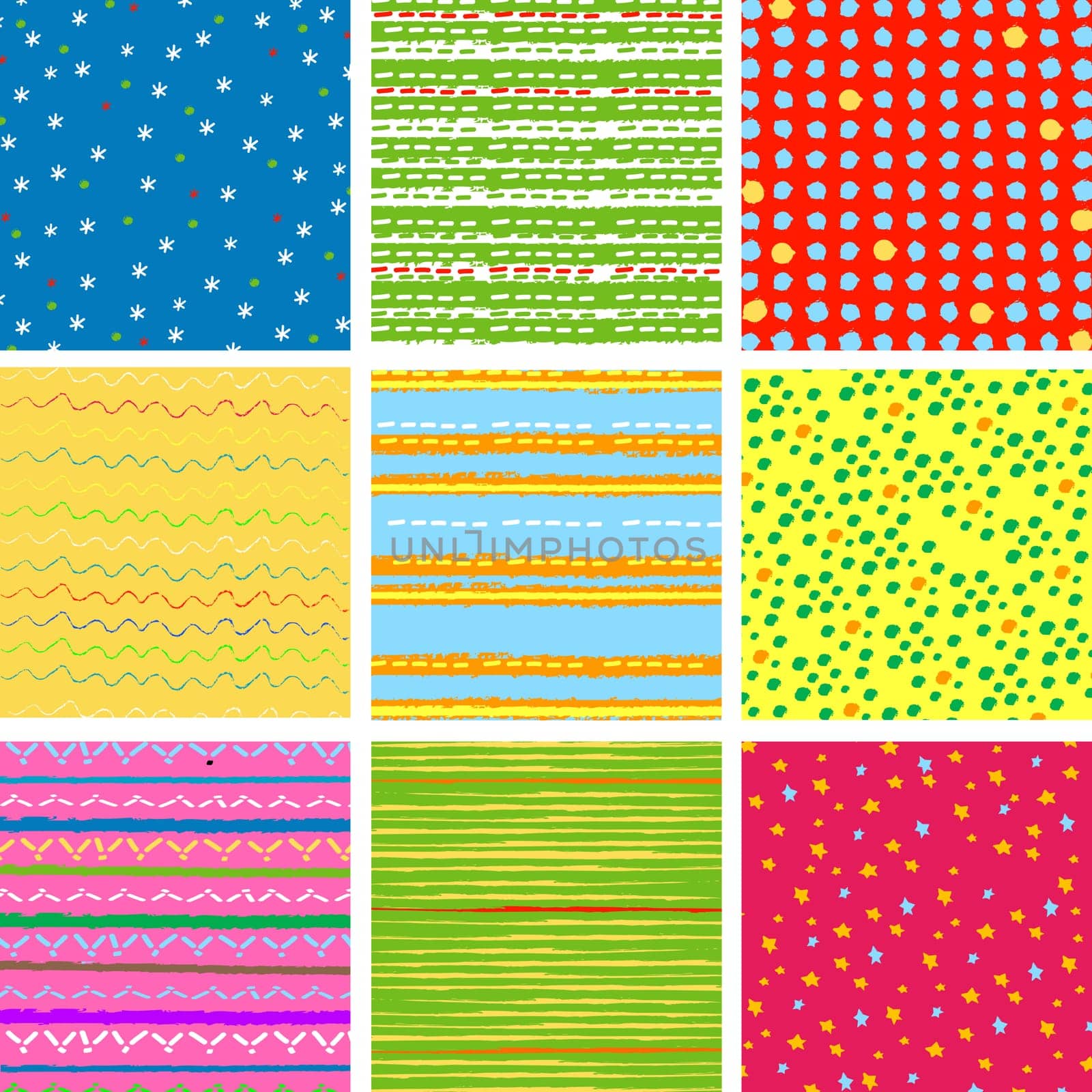 digital vector paper,  pattern set