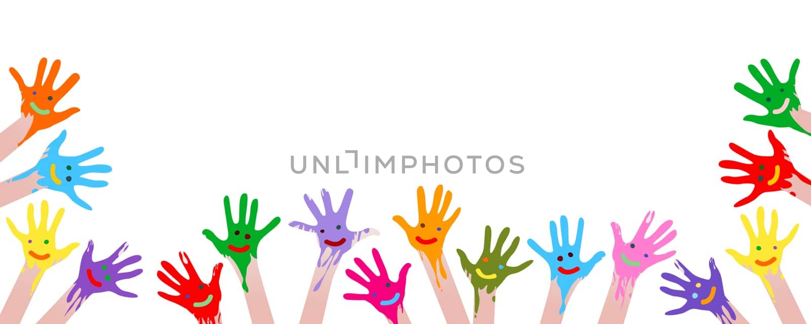colorful hands