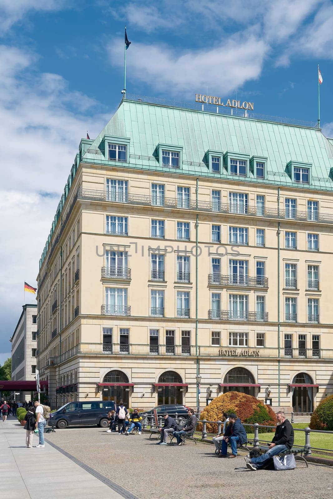 The famous Hotel Adlon, accommodation for state guests and celebrities at Pariser Platz in Berlin