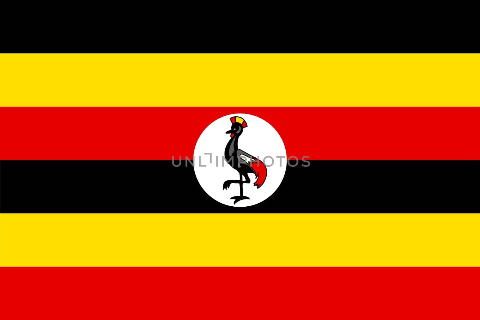 A Flag of Uganda background illustration large file