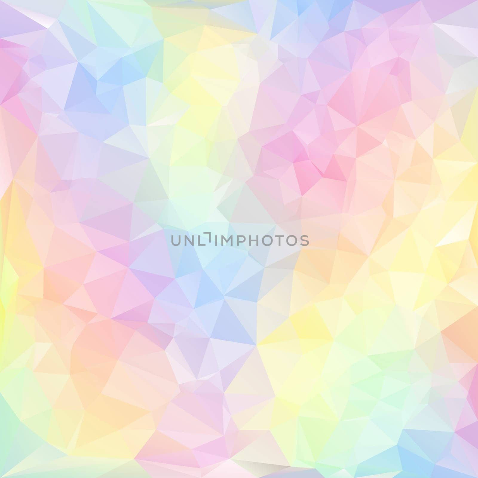 vector polygonal background with irregular tessellations pattern - triangular design in pastel colors - spring