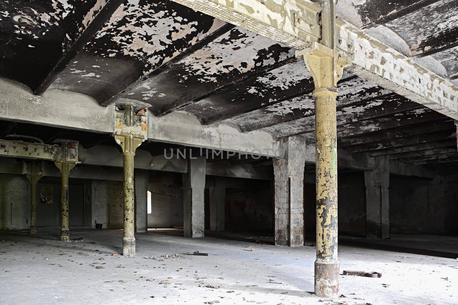 Room in an abandoned brewery
