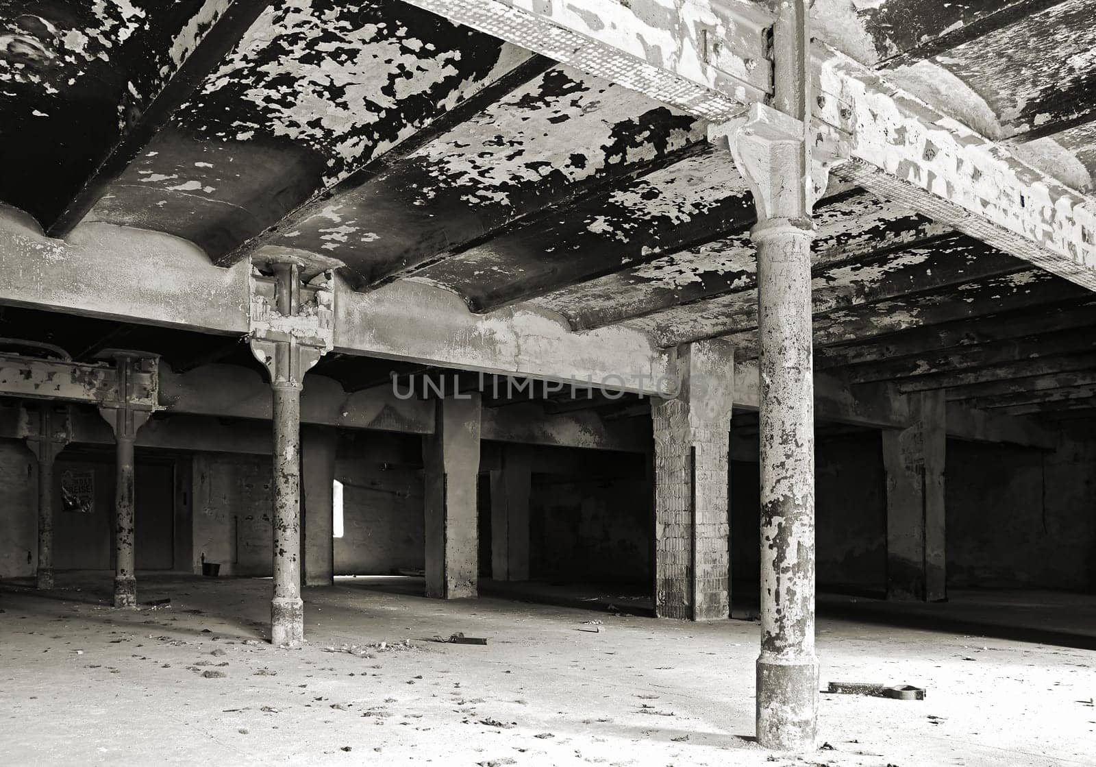 Room in an abandoned factory