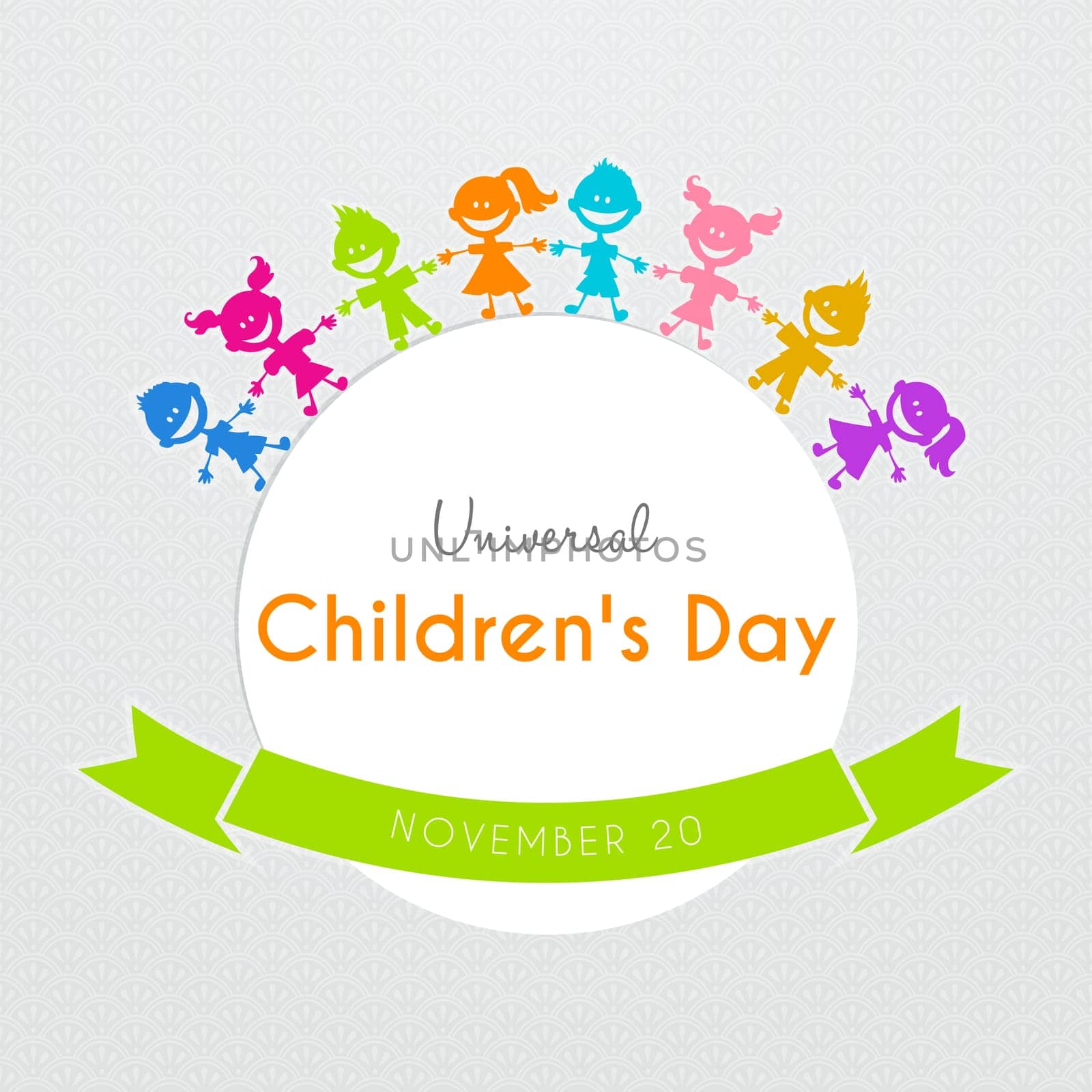 Vector illustration of Universal Children day poster