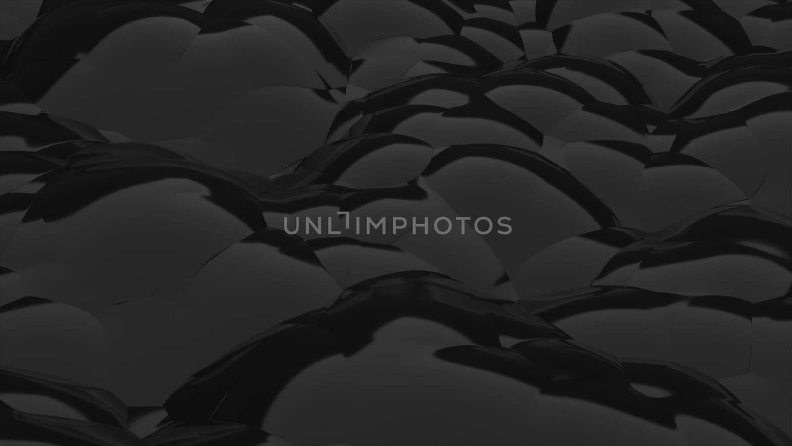 3d render black waves. Computer generated 3d render