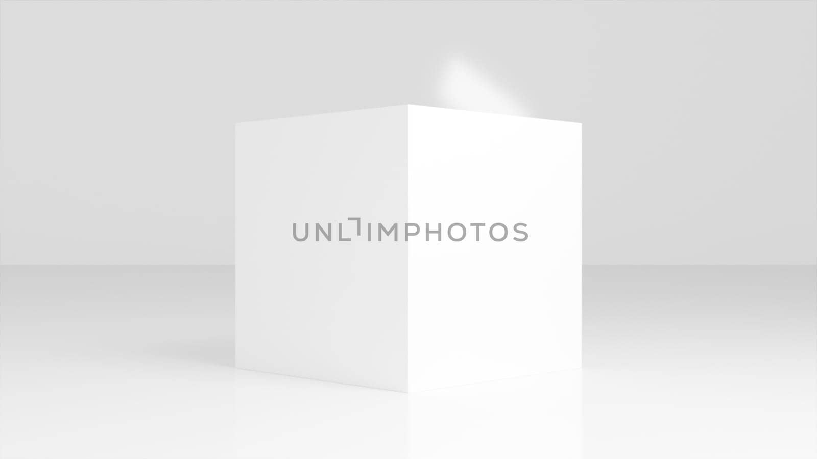 white square composition. Computer generated 3d render