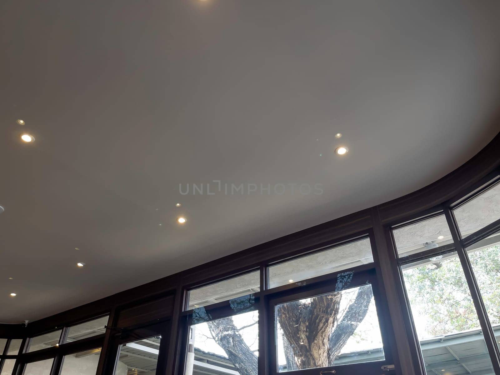 Interior decoration furniture dining room of cafe, stock photo