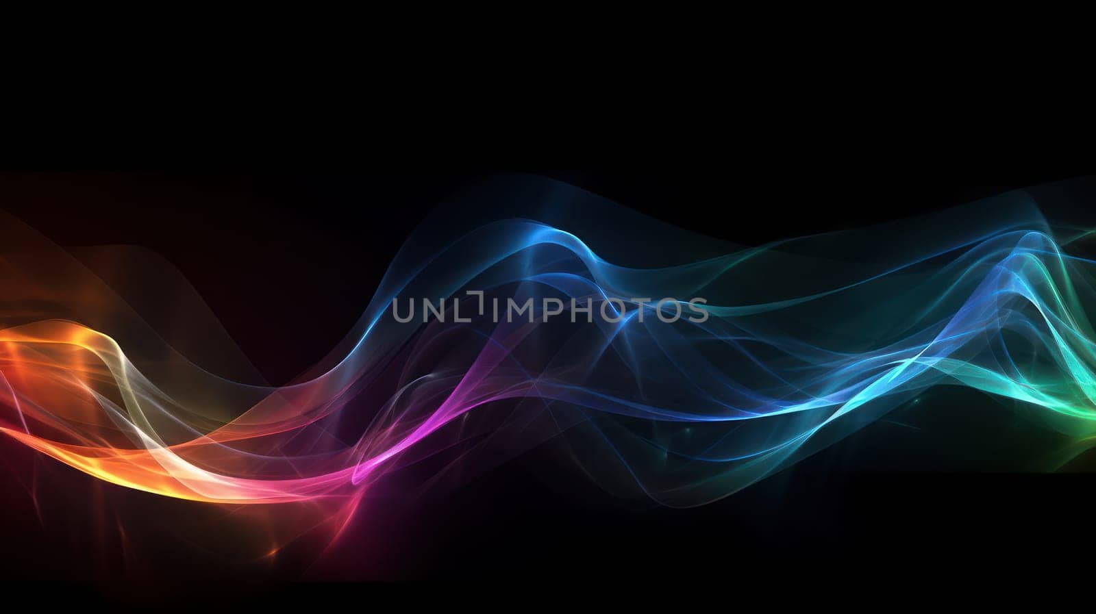 This stunning photo showcases flowing light energies in a gradient of mesmerizing colors against a dark black background, giving it a magical and otherworldly feel. The 4k resolution ensures that every detail is captured with incredible clarity and vibrancy, making it perfect for any digital project that needs a touch of mystique.