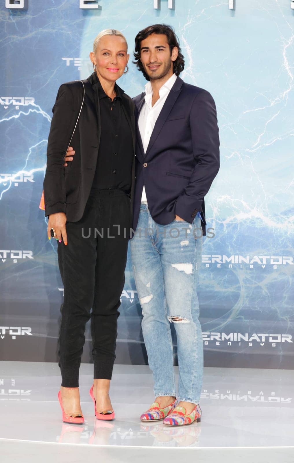 Natascha Ochsenknecht and Umut Kekilli,. Terminator 5 - Genisys Europa Premiere ,Sony Center Berlin on 21.06.2015 ,