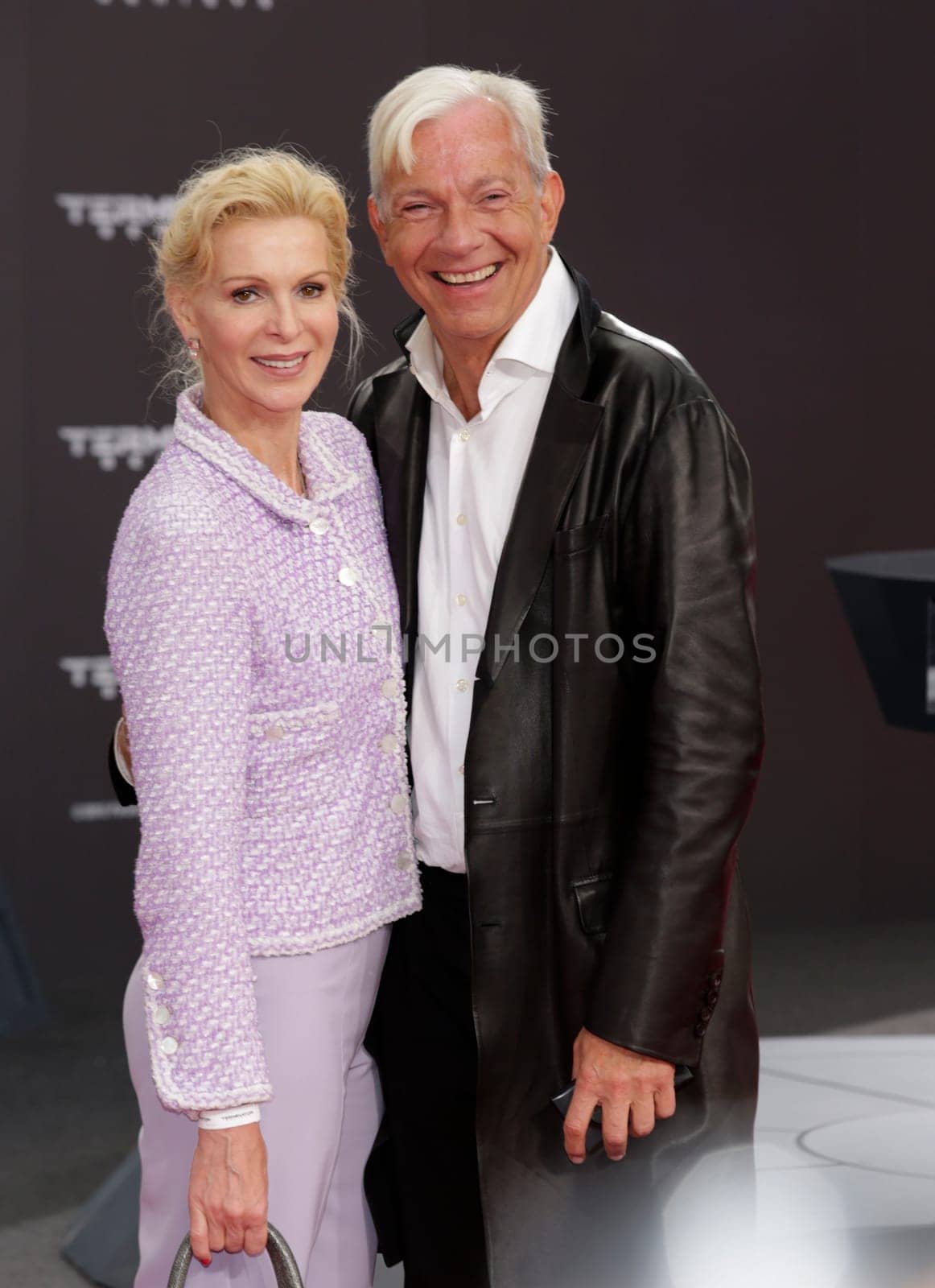 Grit Weiss and Jo Groebel . Terminator 5 - Genisys Europa Premiere ,Sony Center Berlin on 21.06.2015 ,
