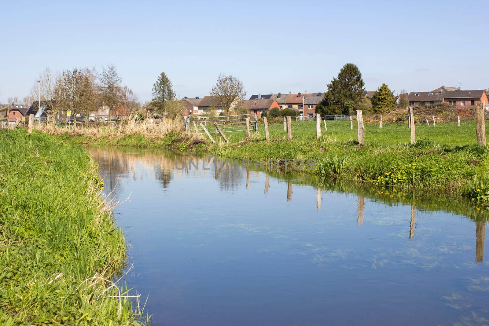 German countryside landscape, Issum, Lower Rhine Region, Germany