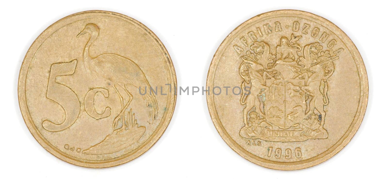 coin isolated on a white