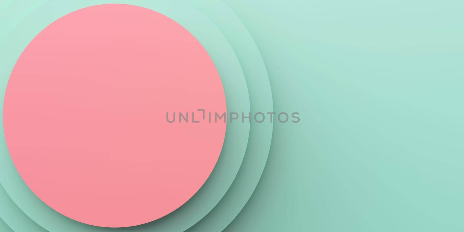 Abstract background with pink and green circles