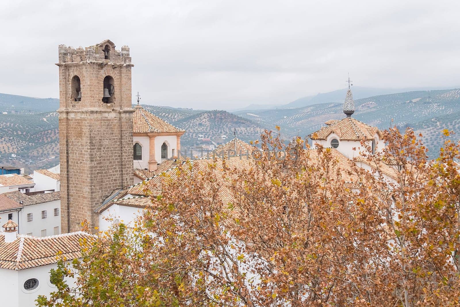 Priego de Cordoba, white village of Cordoba province in Spain.