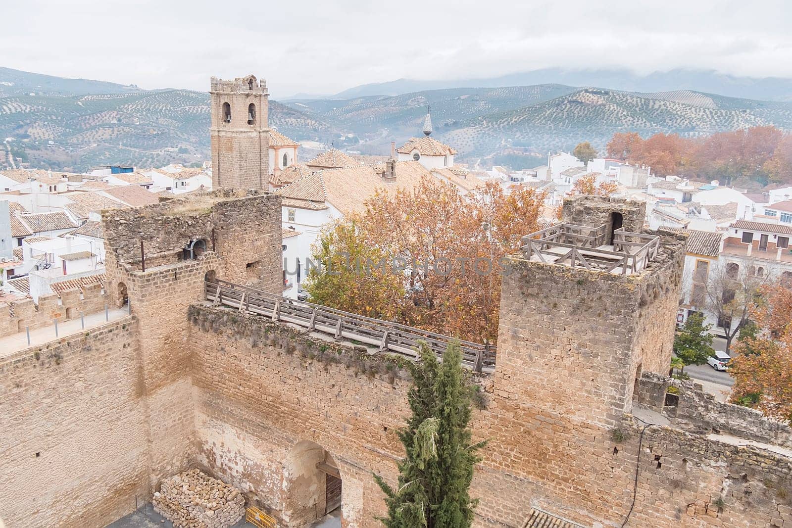 Priego de Cordoba, white village of Cordoba province in Spain.