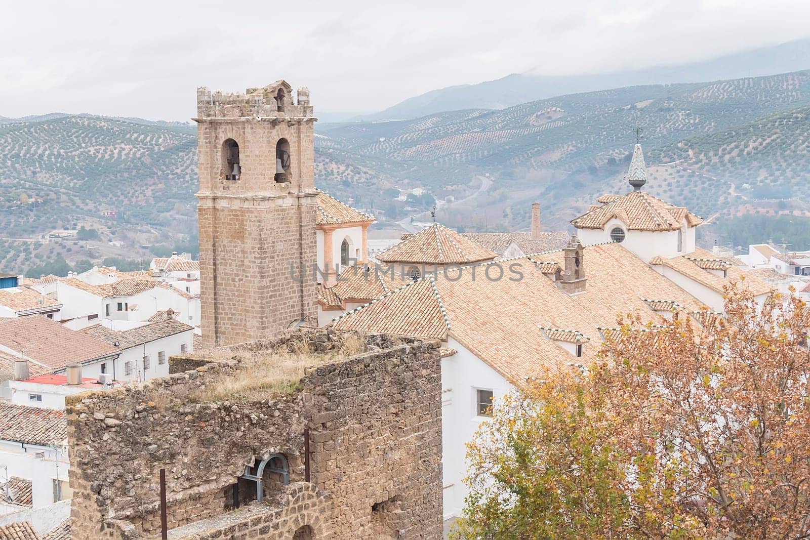 Priego de Cordoba, white village of Cordoba province in Spain.
