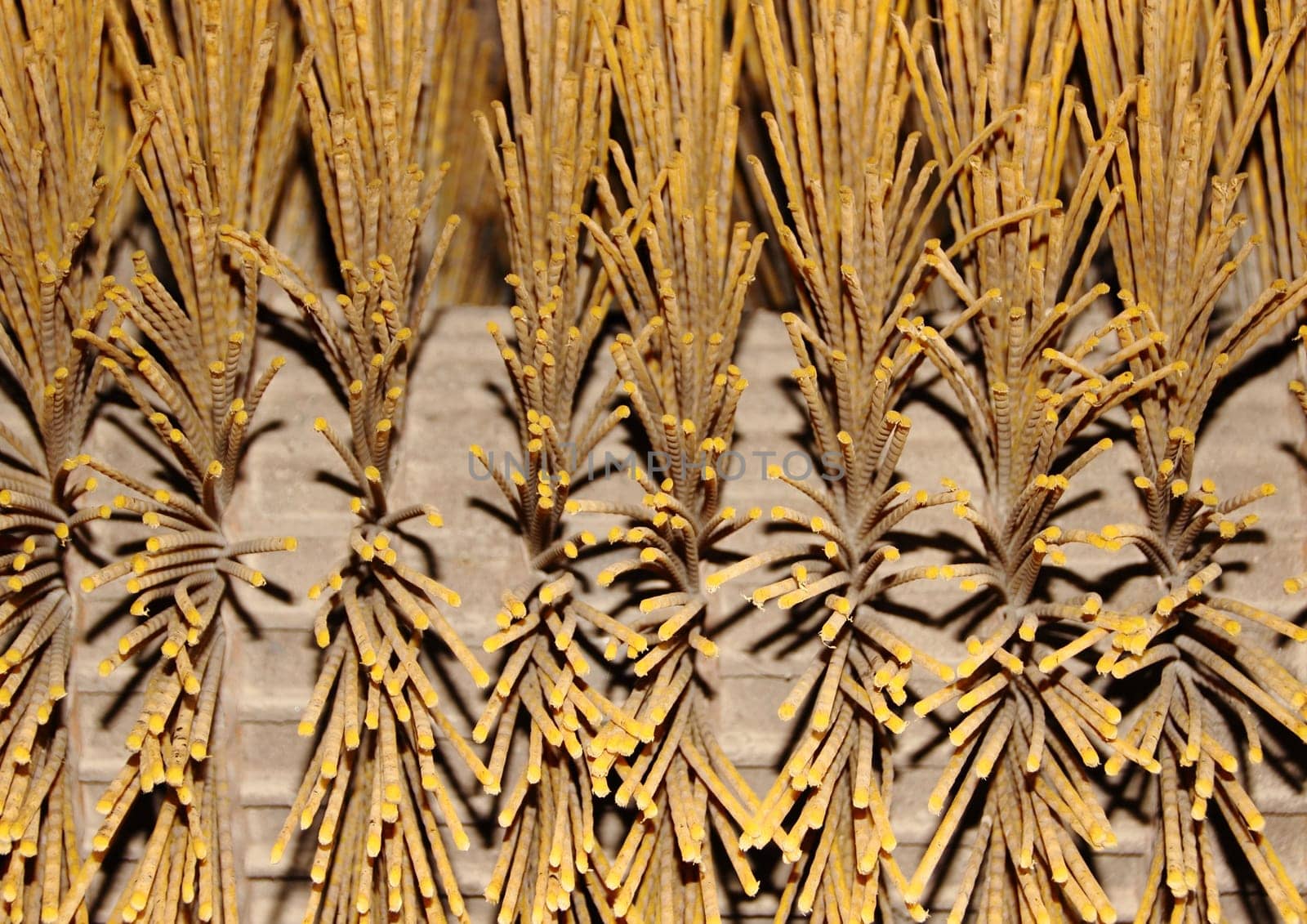 Fiber on street sweeper machine closeup