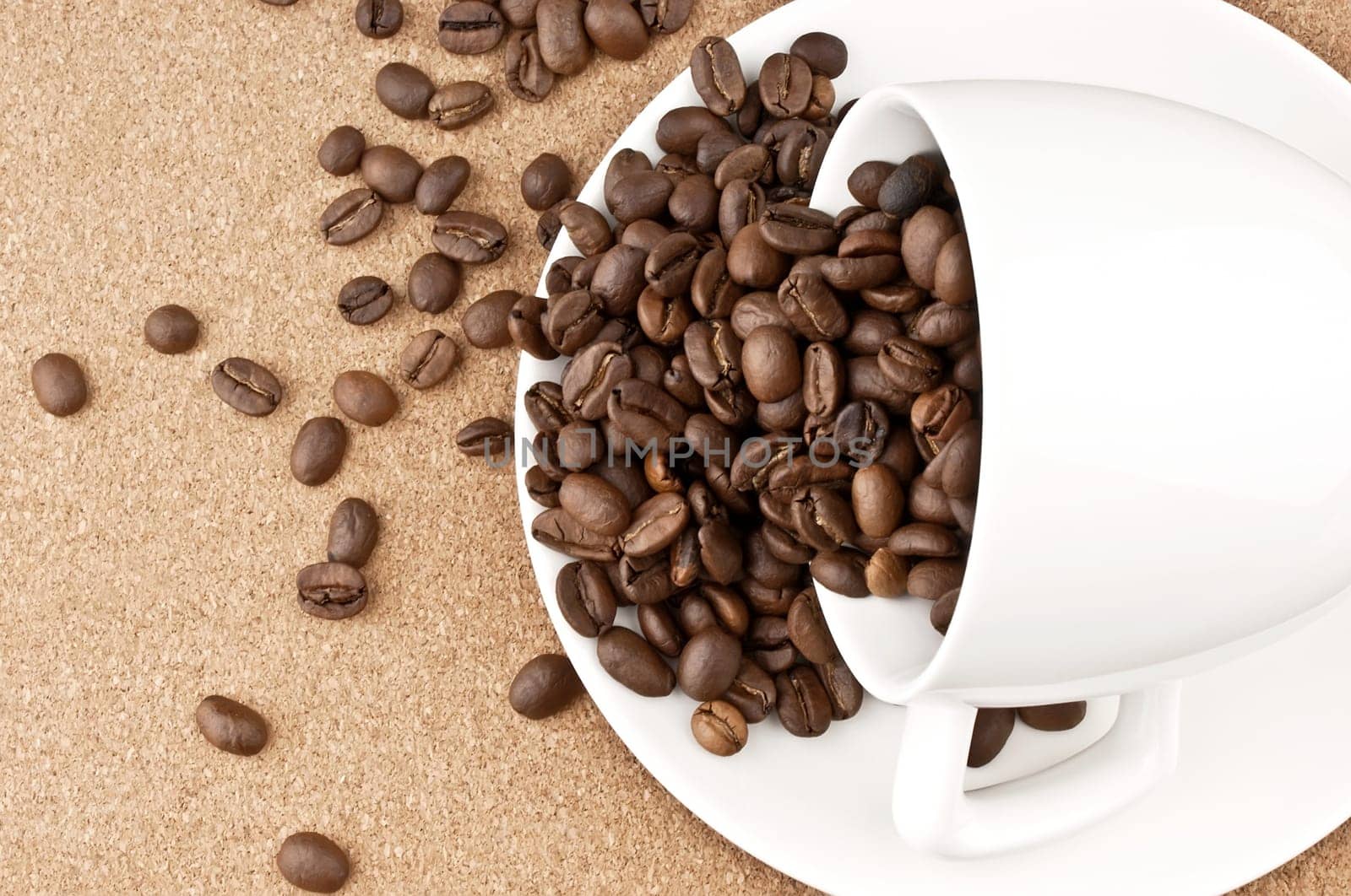 Sprinkled cup of coffee