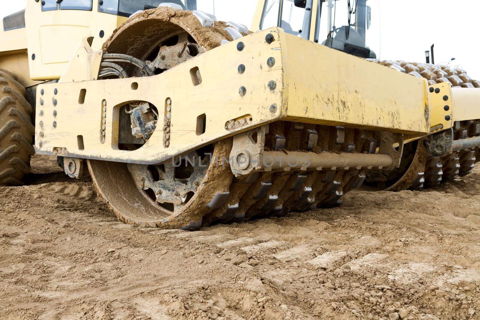 construction machine on building ground