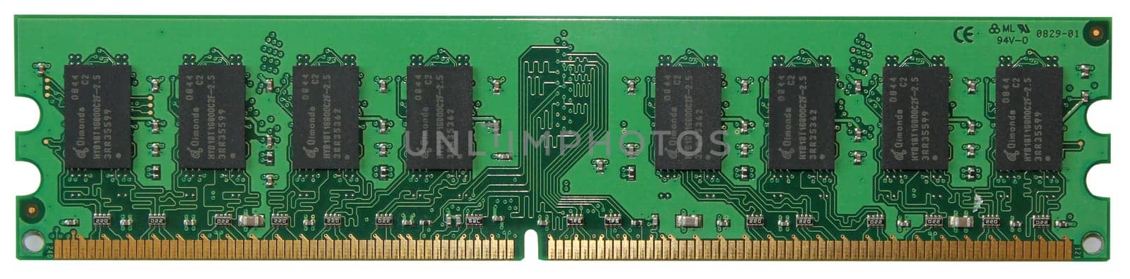 Random-access memory on white background