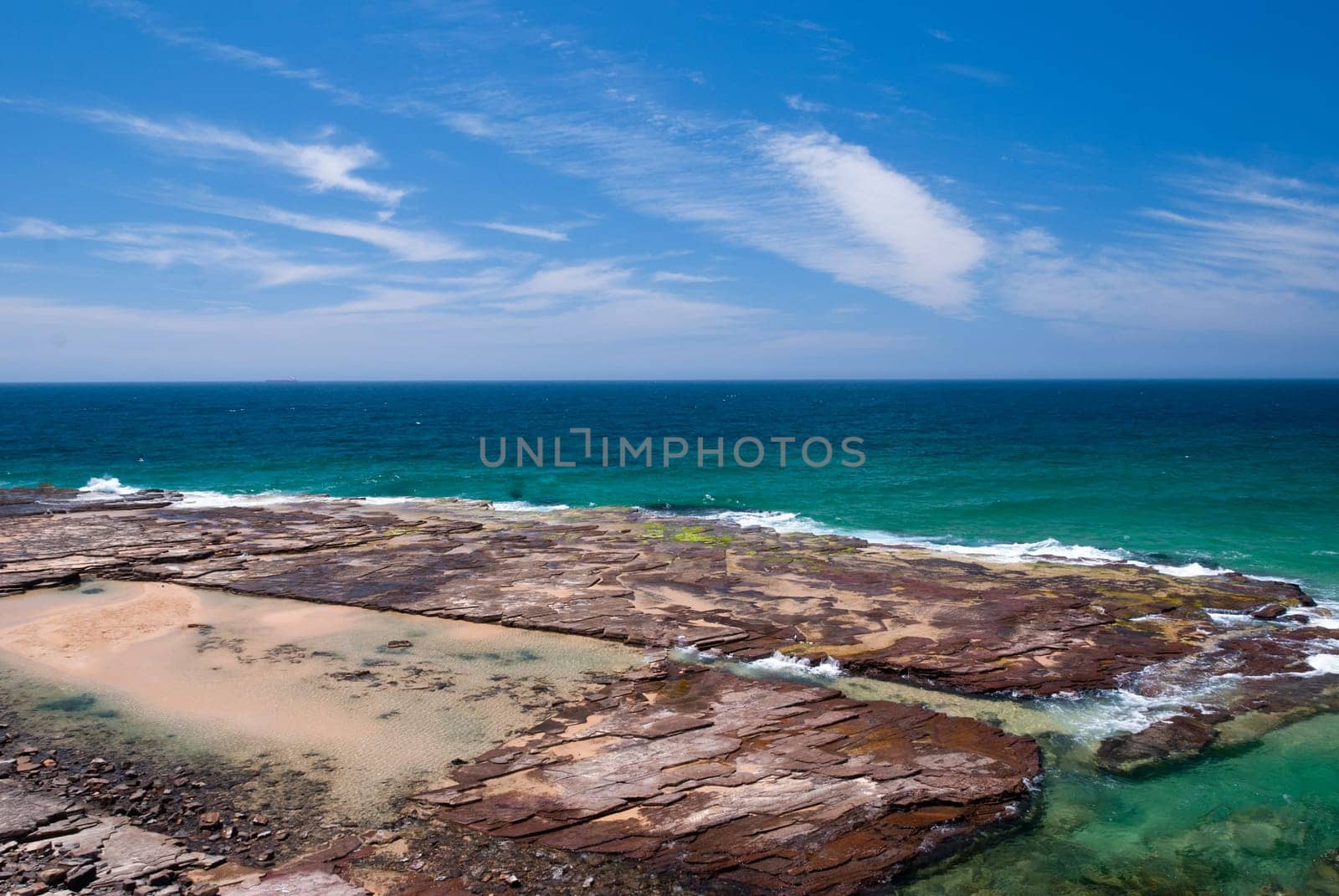 Wollongong beach coast, Southern Sydney, Australia.