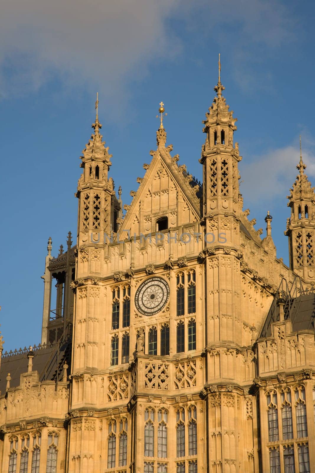 Palace of Westminster seen from Victoria Garden.
