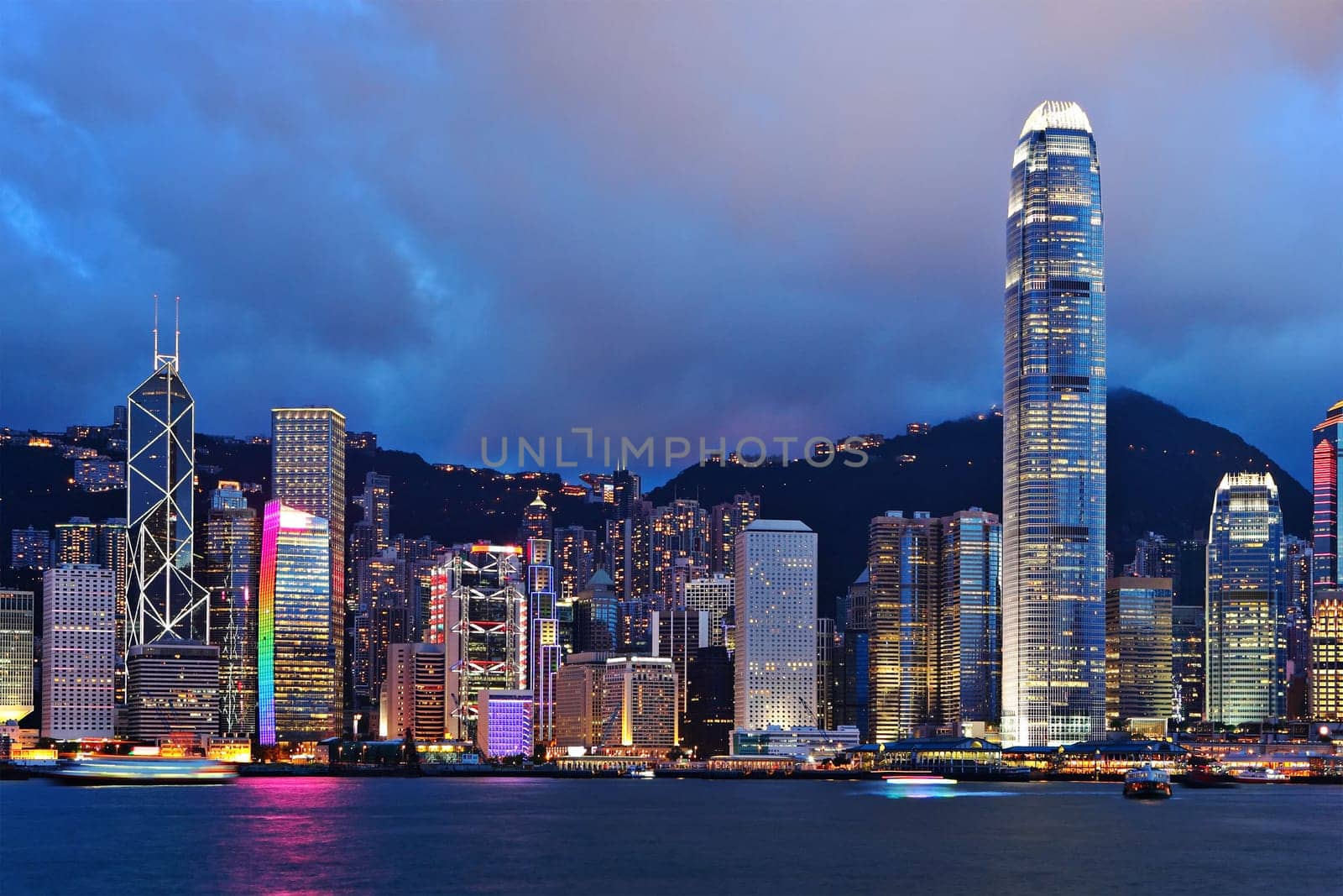Hong Kong at night