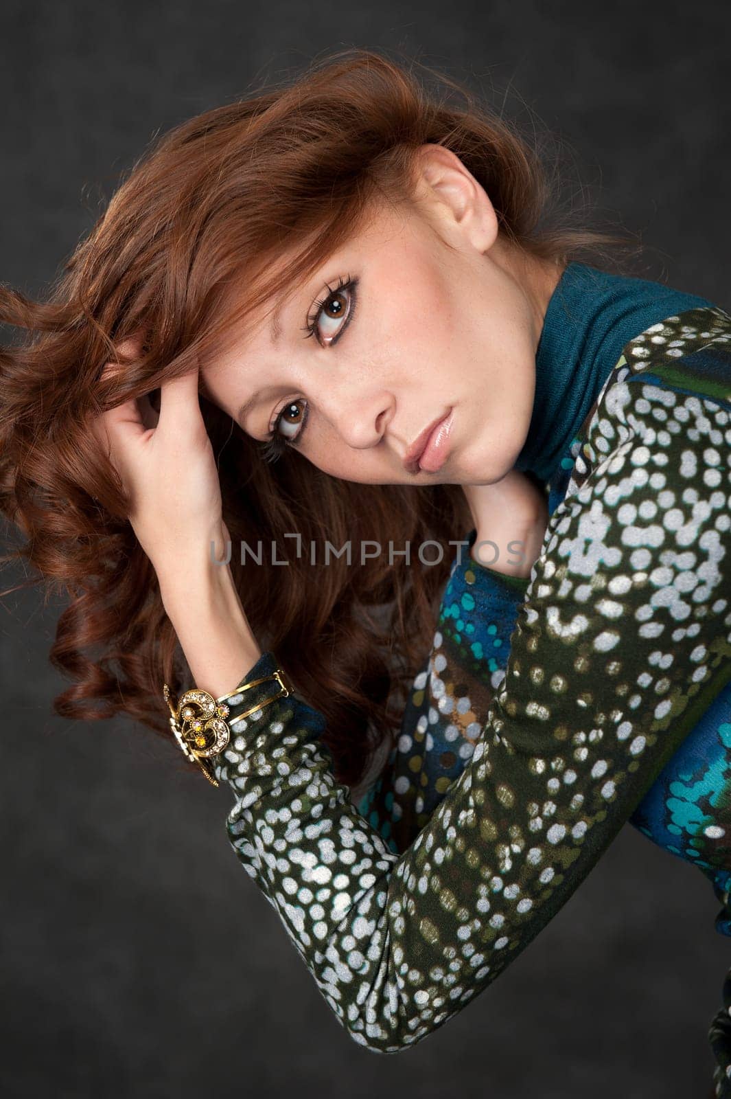 close-up portrait of a beautiful woman