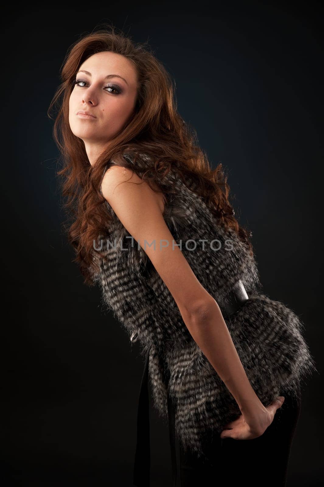 Portrait of young sexy woman