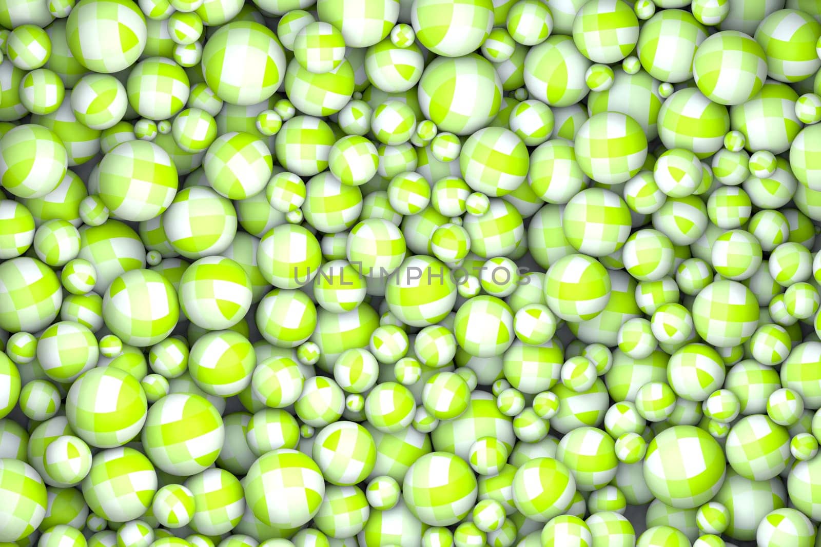 high quality rendering of abstract textured marbles green