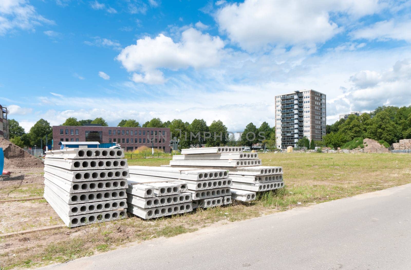 large concrete blocks ready to be used