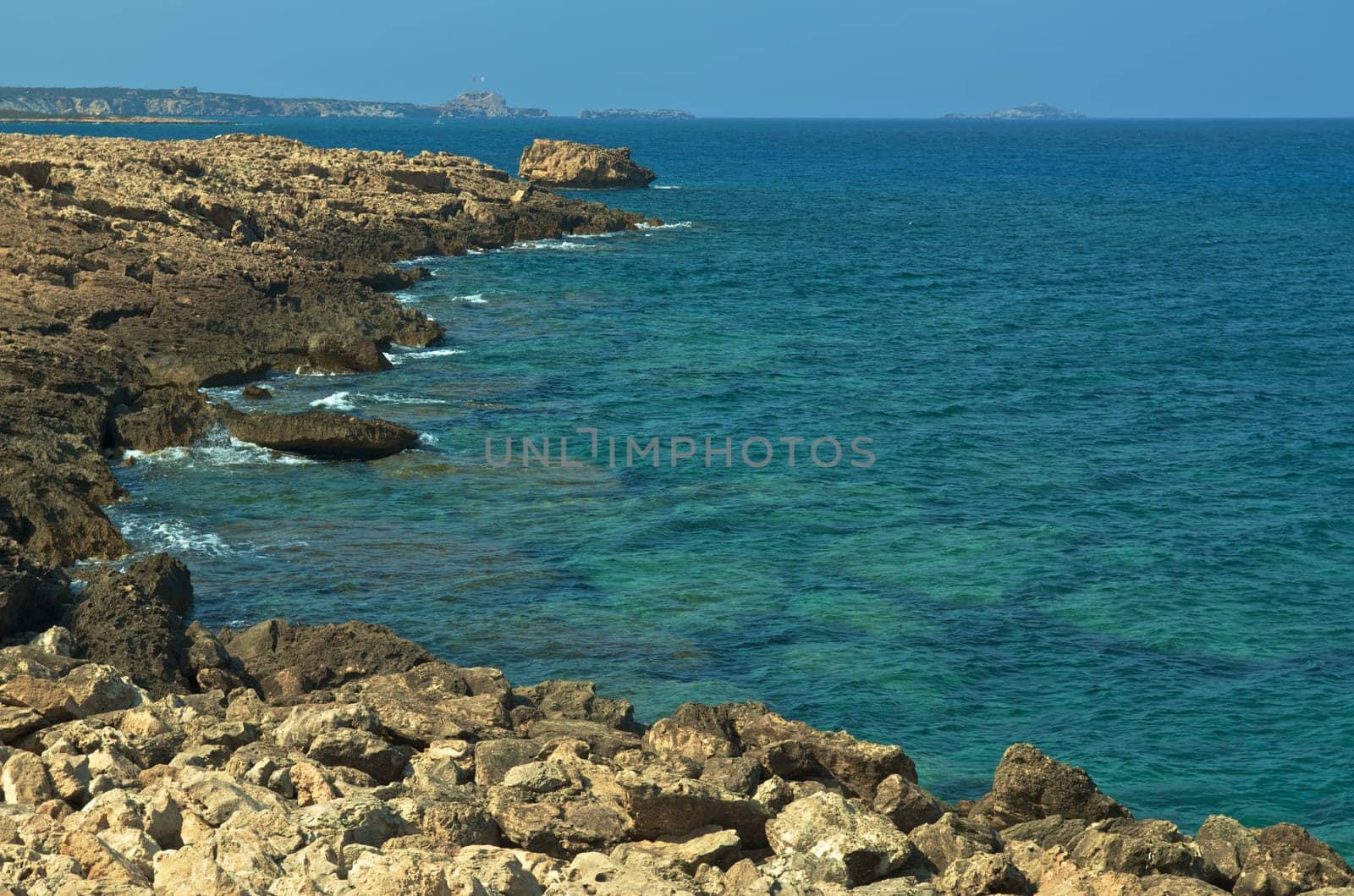 Rocky Coastline at Cape Apostolos Andreas.