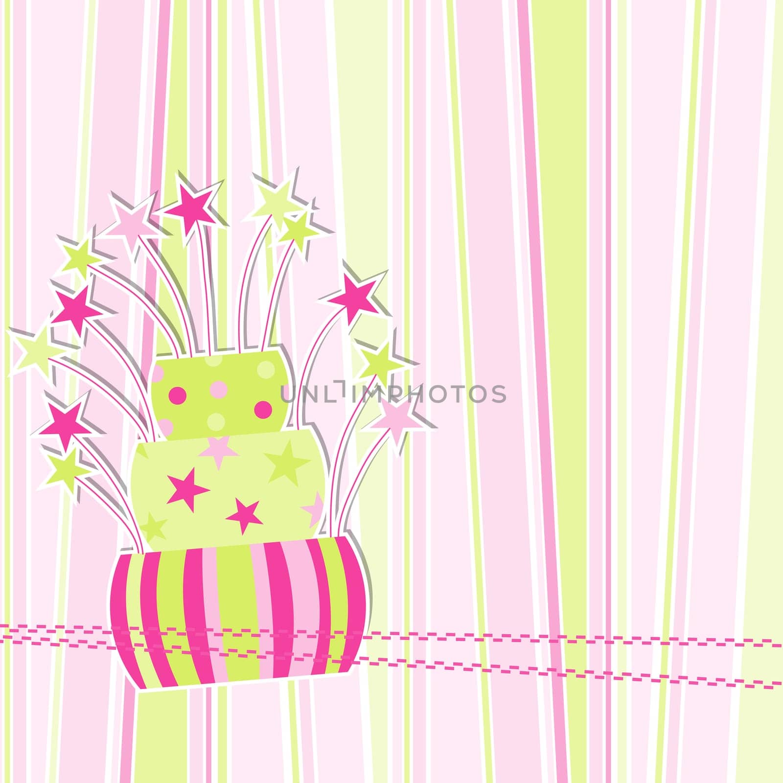 Template greeting card, vector illustration, eps10