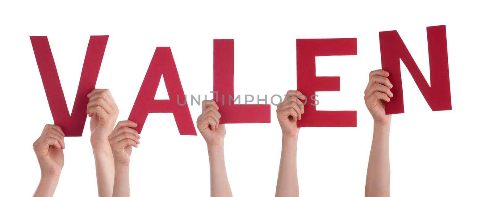People Or Persons Hands Building English Word Relax. Isolated White Background.
