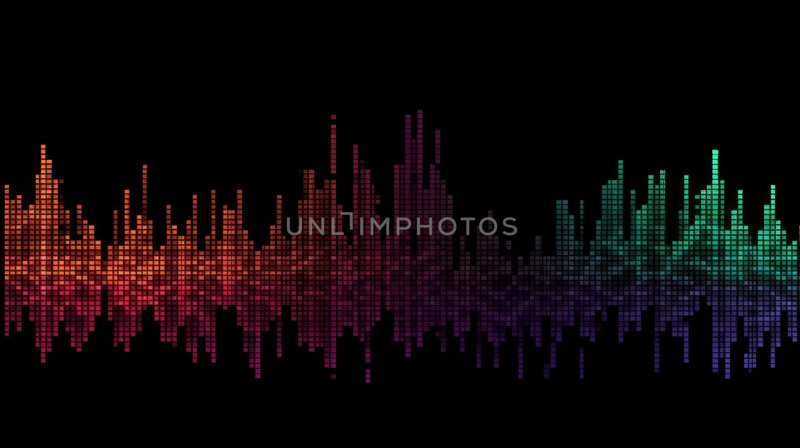 This photograph depicts an audio waveform created entirely from colored ASCII symbols. Each symbol represents a different point in the audio recording, creating a unique and visually stunning representation of sound. The image is captured in 8K resolution with a 16:9 aspect ratio, showcasing intricate details and vibrant colors.