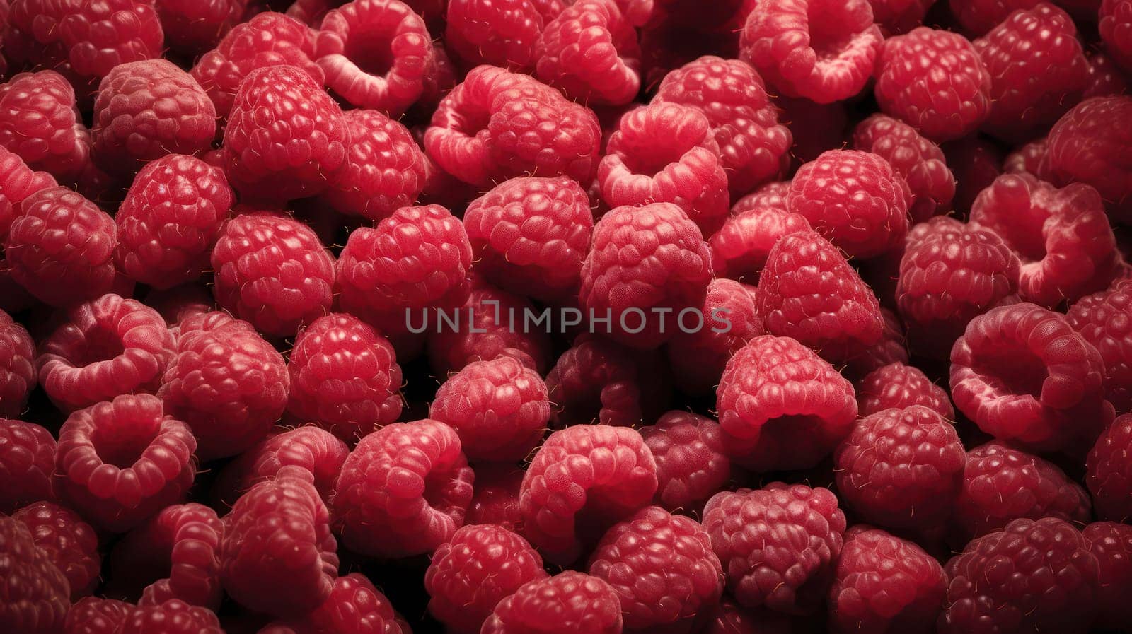 This stunning photograph features a luscious pile of fresh raspberries on a seamless background. Shot using a Hasselblad camera and expertly retouched, the image boasts highly detailed, crisp focus, soft shadows, and professional color grading. This food magazine photography is a perfect addition to advertising or commercial projects, while also being suitable for award-winning photography.