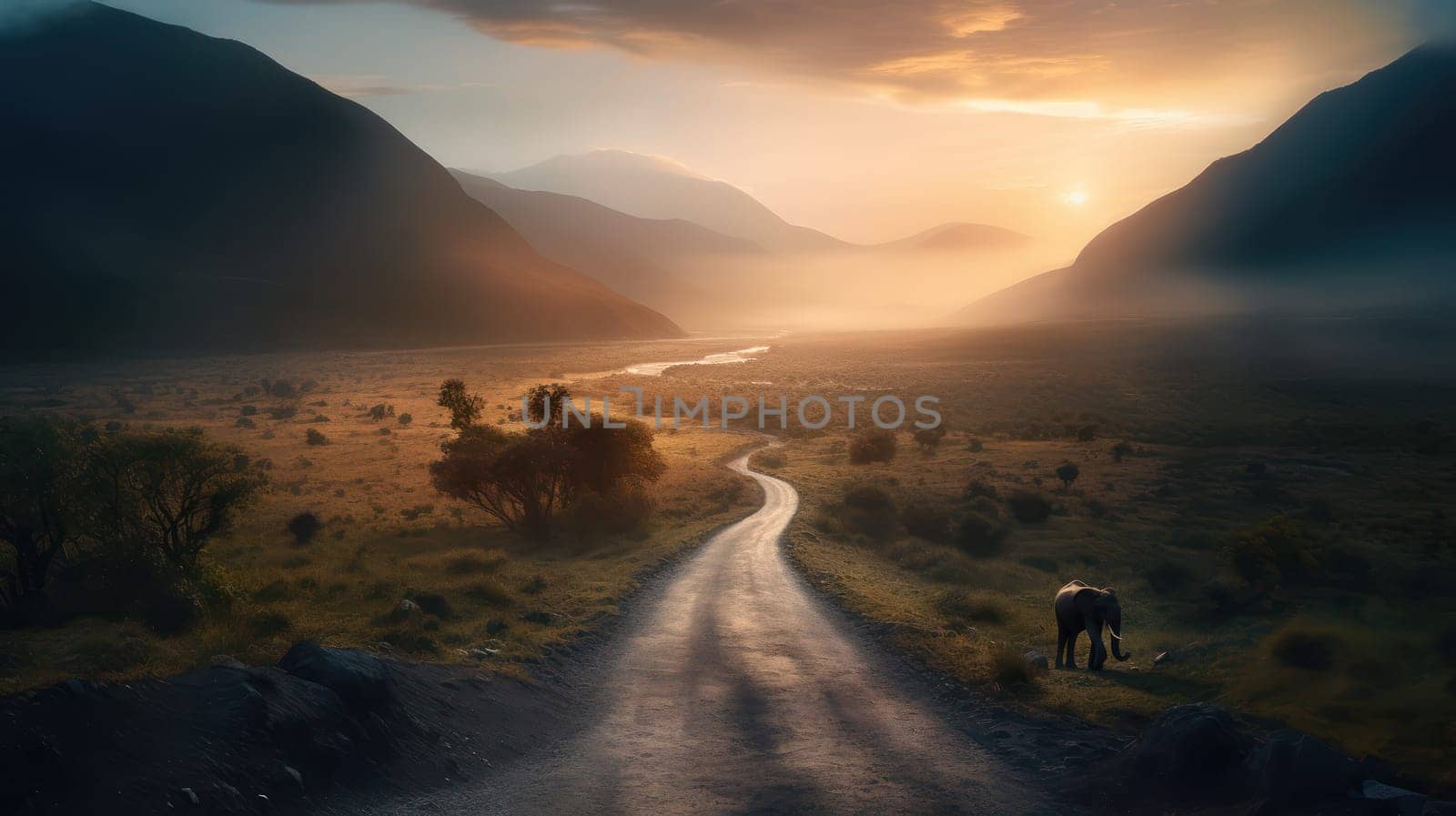 This breathtaking photograph captures the beauty of nature in all its glory. The vast, open landscape stretches as far as the eye can see, leading the viewer on a journey of exploration and discovery. Shot in stunning 8K resolution, the clarity and detail of this image are truly mesmerizing. Whether as a centerpiece for your home or office, or as a source of inspiration for your creative projects, "The Way"" is sure to leave a lasting impression."