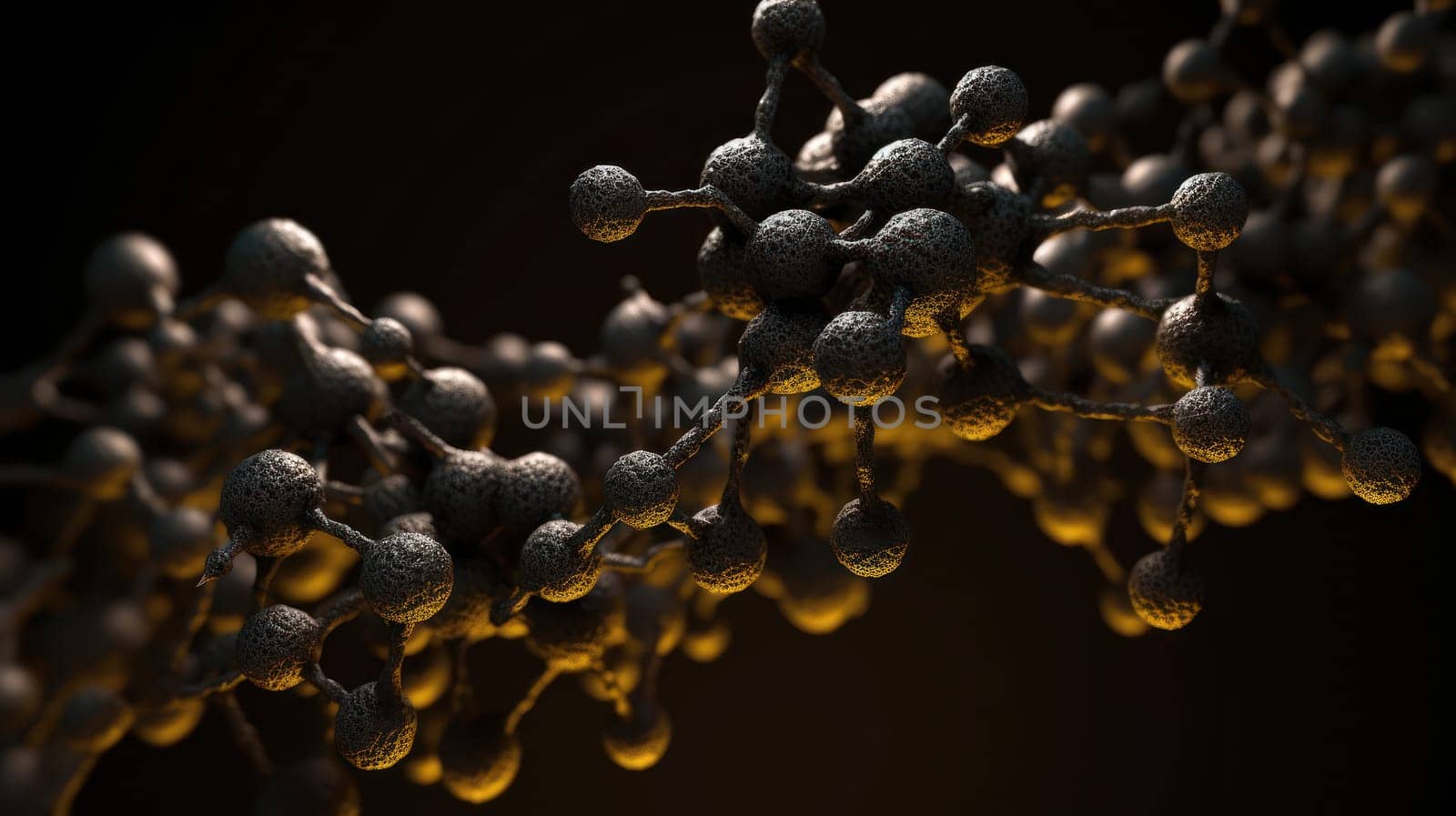 This stunning 8K photograph captures the intricate and beautiful details of a molecular structure. The photograph provides a glimpse into the microscopic world, showcasing the complexity and elegance of molecular structures. The vibrant colors and intricate shapes of the molecules are sure to captivate anyone who appreciates the beauty of science.