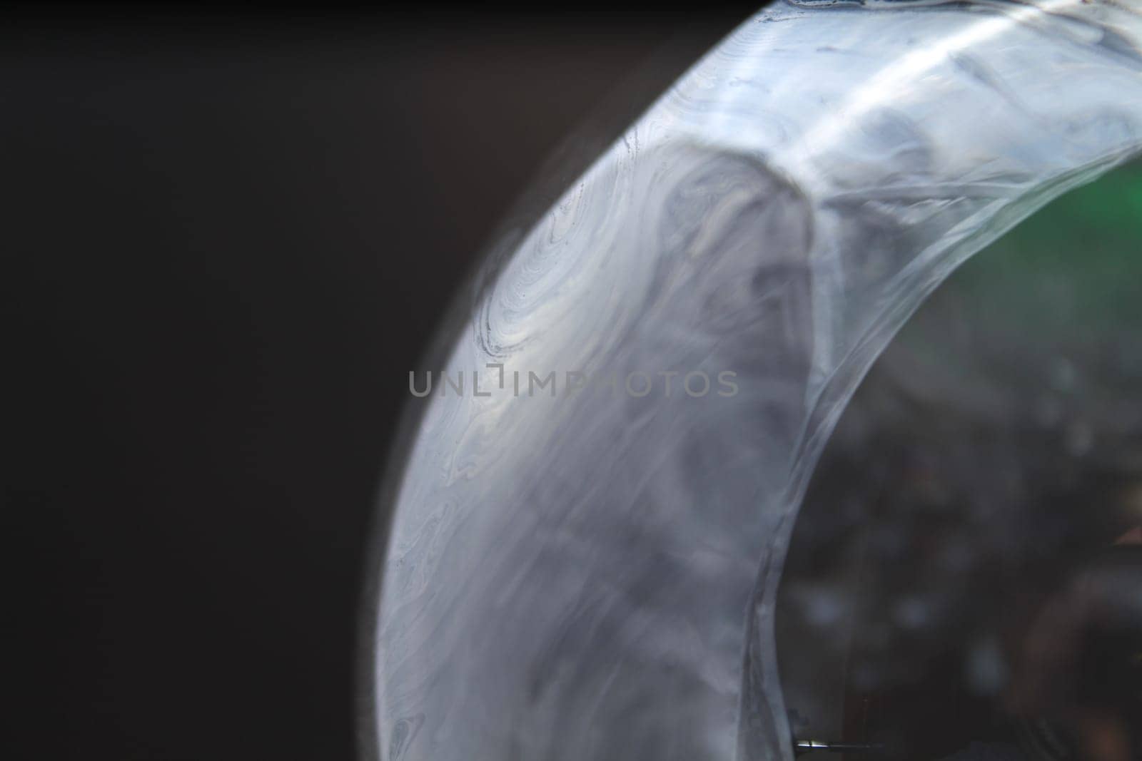 Beautiful photo of a soap bubble difficult to achieve