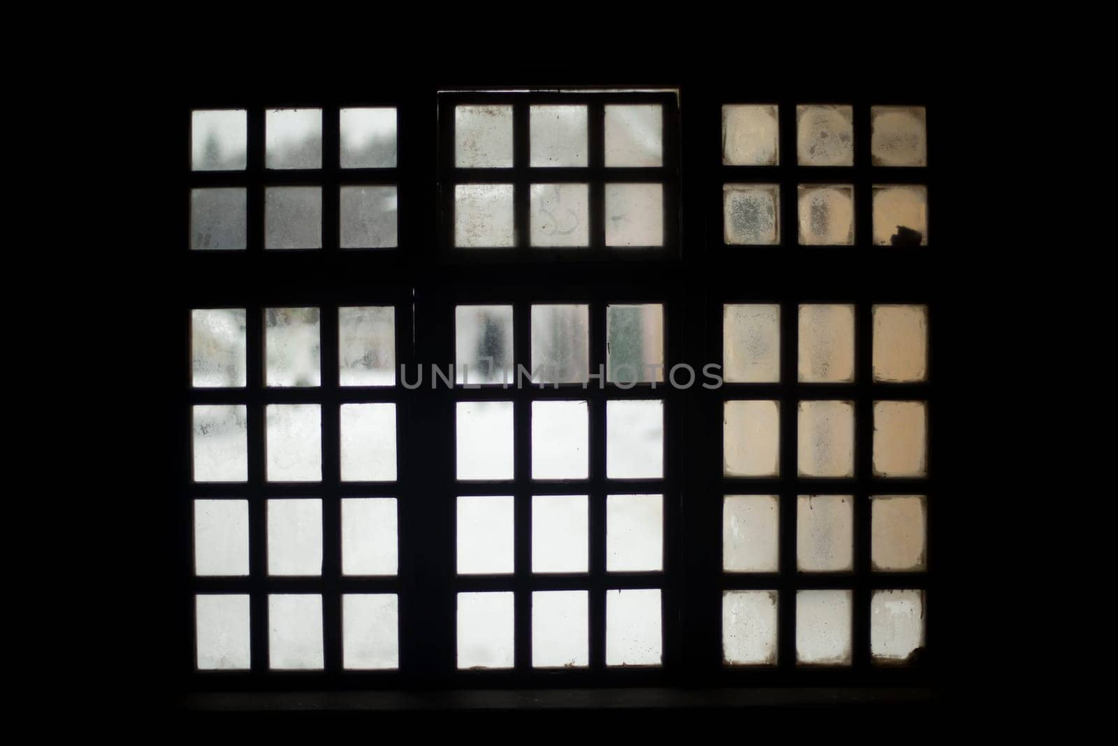 Window texture. Interior details. Old window. Wild West Design. Mesh structure.