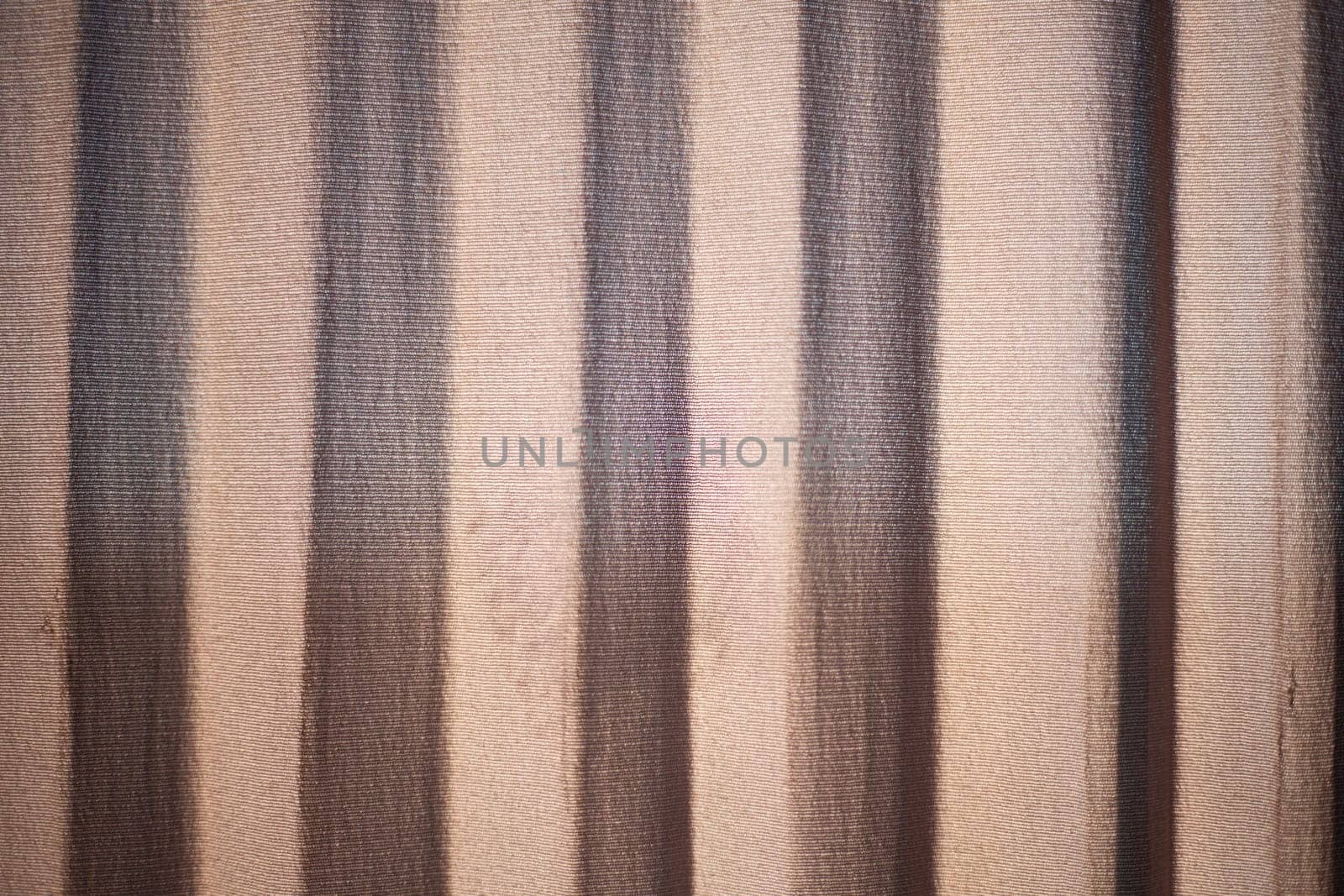 Ribbed texture. Blinds on window. Material Details. Fabric surface.